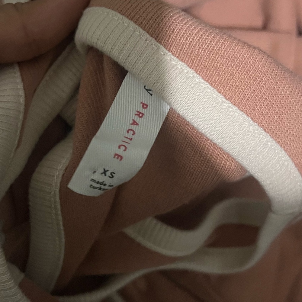 Anthropologie Daily Practice Open back rib Mini Dress pink size xsmall - Picture 2 of 9